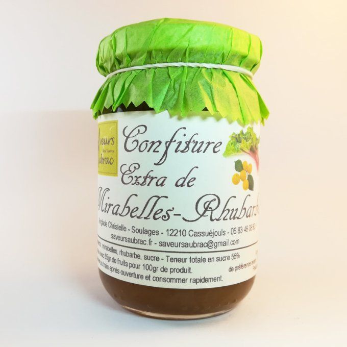 Confiture Extra de Mirabelle/Rhubarbe